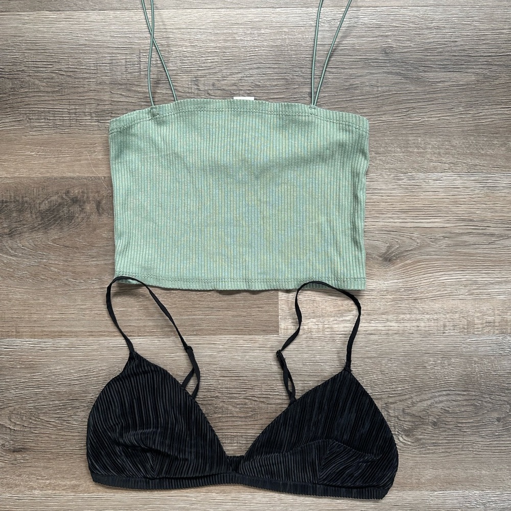 Ribbed Bralettes - Set of 2